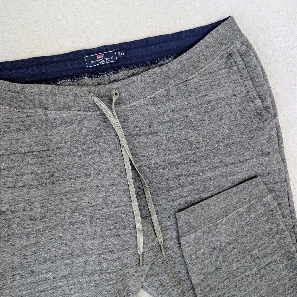 Vineyard Vines knit Sweatpants Men's XB 40x28 Tapered Solid Gray Drawstrings